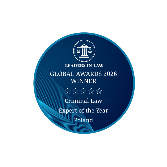 In 2026, attorney Maciej Zaborowski received the prestigious Global Awards 2026 in the Criminal Law Expert of the Year catego